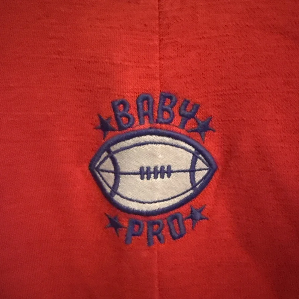 Vtg Healthtex Baby Boy One Piece Romper Football 6 Months EUC Made in USA
